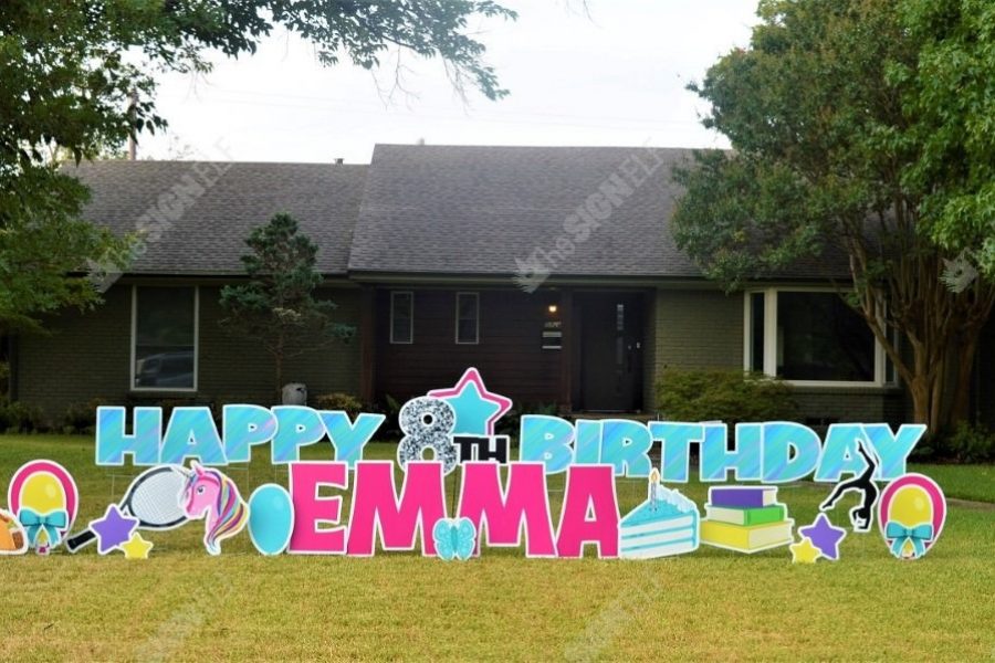 Birthday Yard Emma
