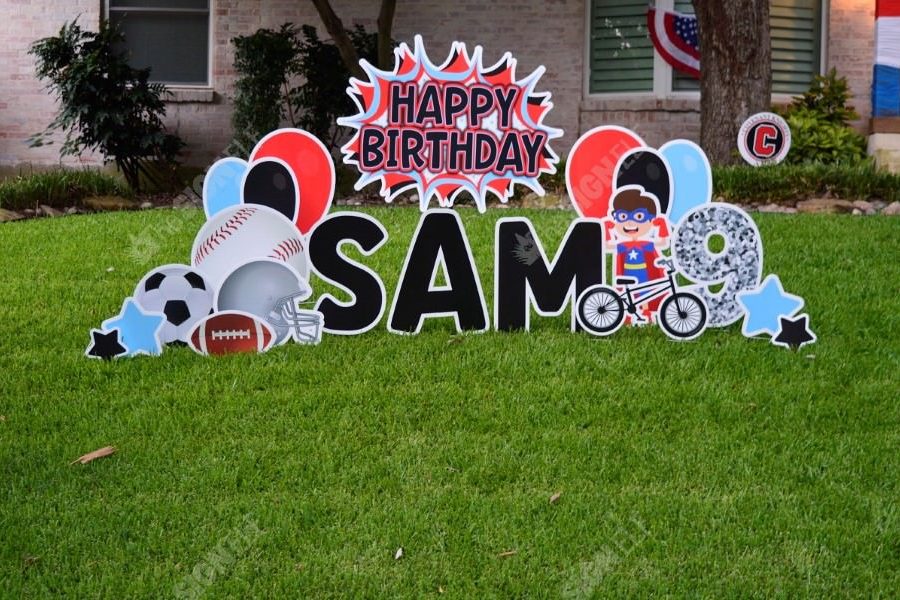 Celebratory Yard Sign Sam Celebratory Yard Sign Sam