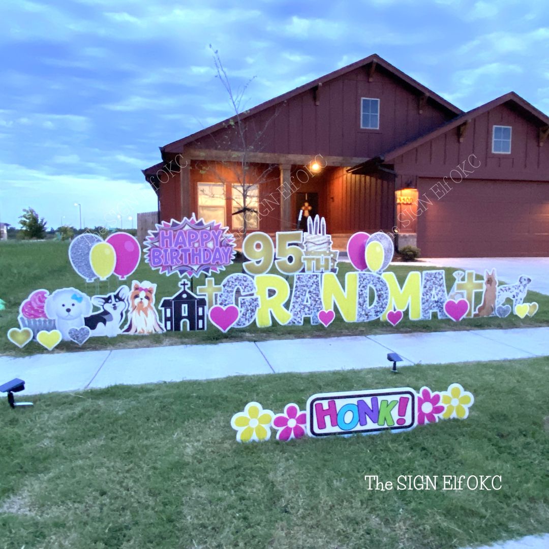 Birthday Yard Signs The Sign Elf Oklahoma City