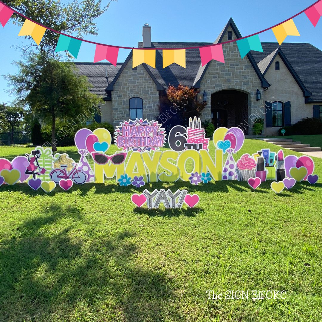 Birthday Yard Signs The Sign Elf Oklahoma City