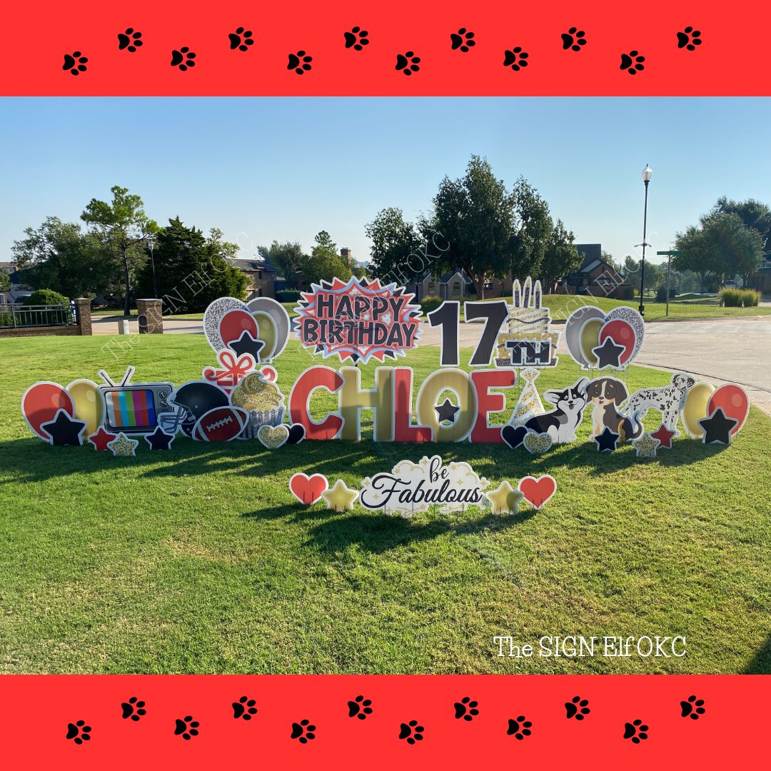 Birthday Yard Signs The Sign Elf Oklahoma City
